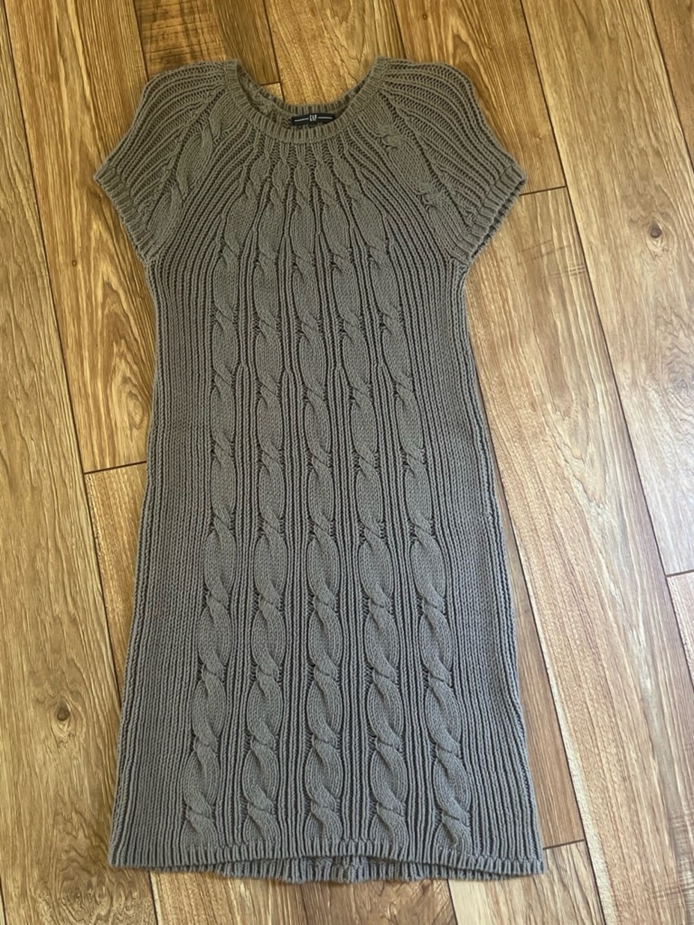 GAP Cable Knit Midi Dress - Grey